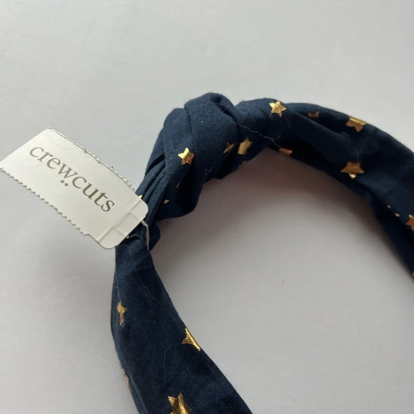 Crewcuts • NWT Navy Gold Star Knot Headband - Picture 2 of 4